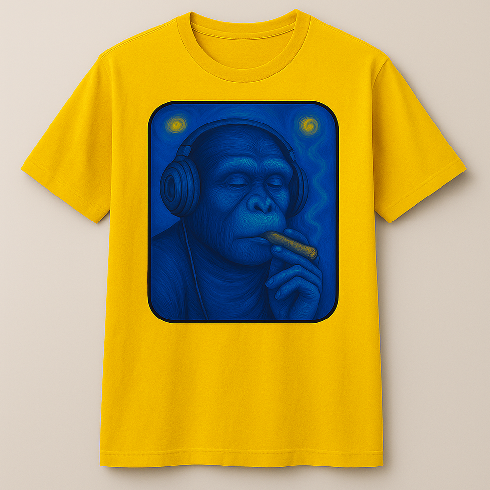 π₯ Starry Night Primate Tee π₯ Yellow Pop