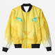 Solar Roar Bomber Jacket – Electric Yellow Lion Energy