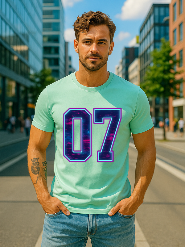 🔥 07 Neon Rush Edition – Stretch Fit T-Shirt