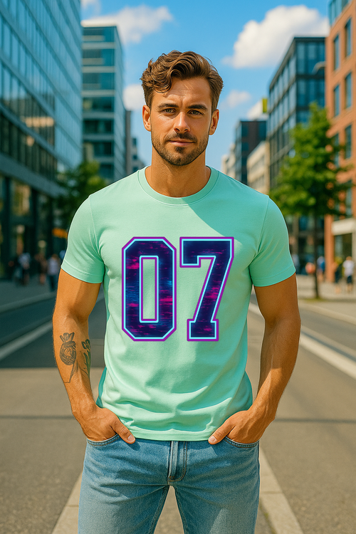 🔥 07 Neon Rush Edition – Stretch Fit T-Shirt