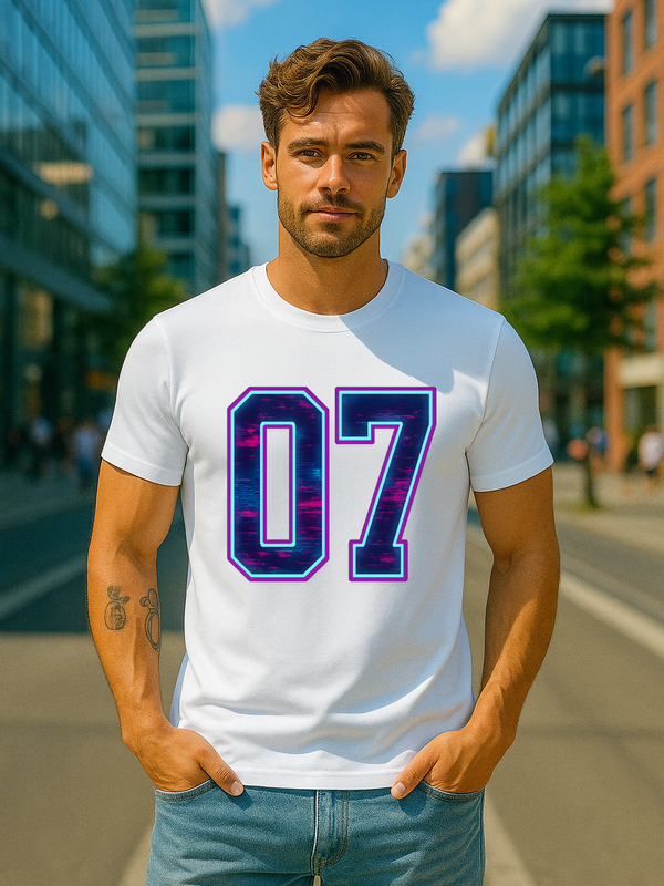 🔥 07 Neon Rush Edition – Stretch Fit T-Shirt