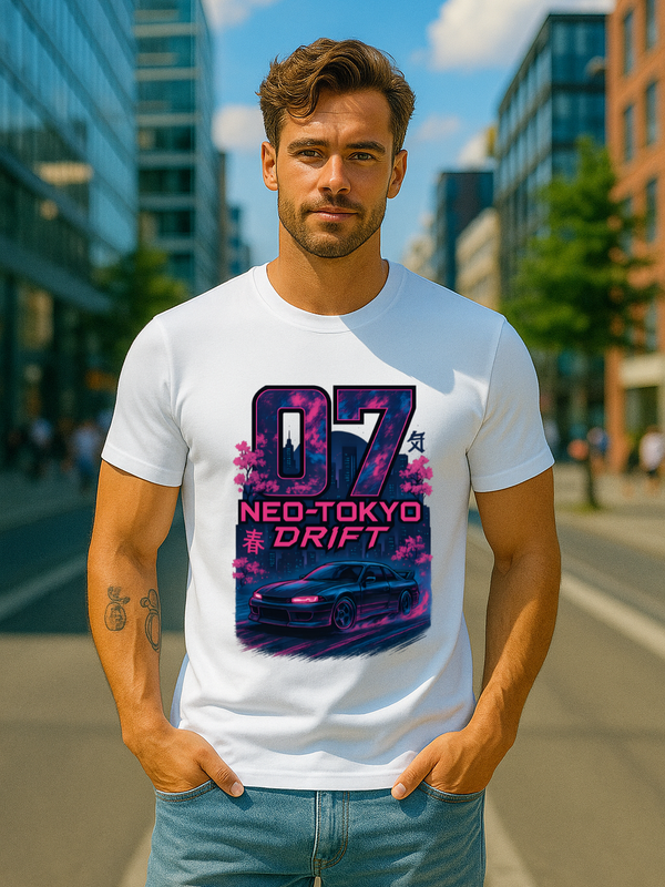 Neo-Tokyo Drift 07 – Unisex Stretch T-Shirt