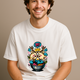 RFM “찐 Dumpling Power” Oversized Graphic Tee – Graffiti Vibes, Steamed Fresh - White