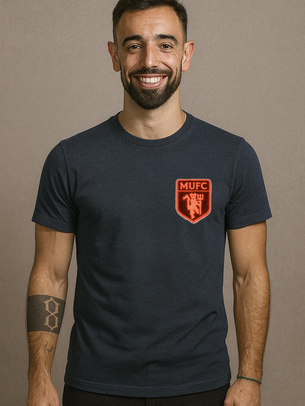 Unisex Stretch T-shirt MUFC BRUNO ELECTRIC BLUE