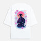 NeoRonin Oversized Backprint Tee – Ukiyo-e x Vaporwave Fusion
