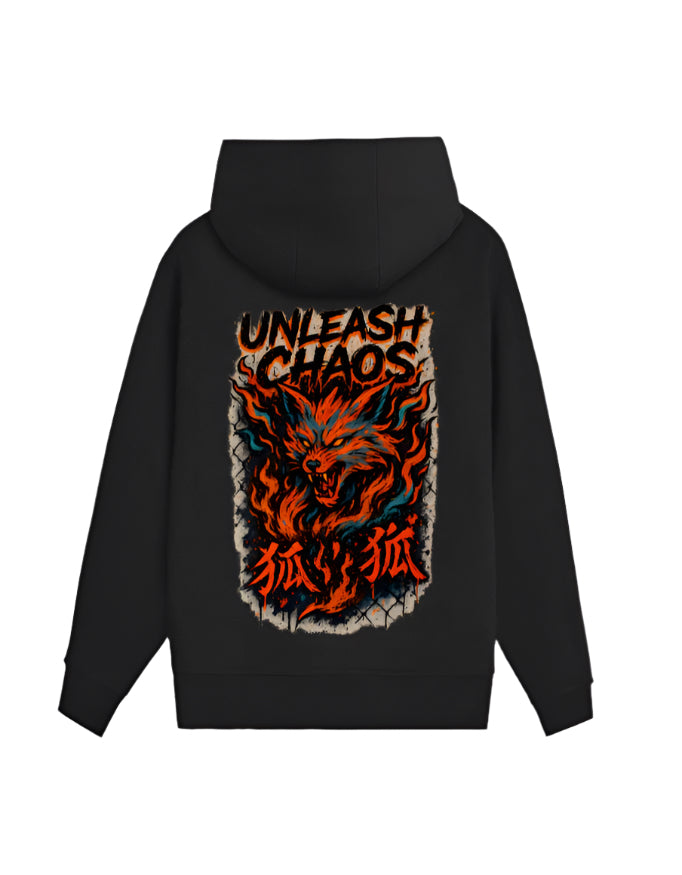 CHAOS Back Print Unisex Zip Hoodie – Real Funky Monkeys