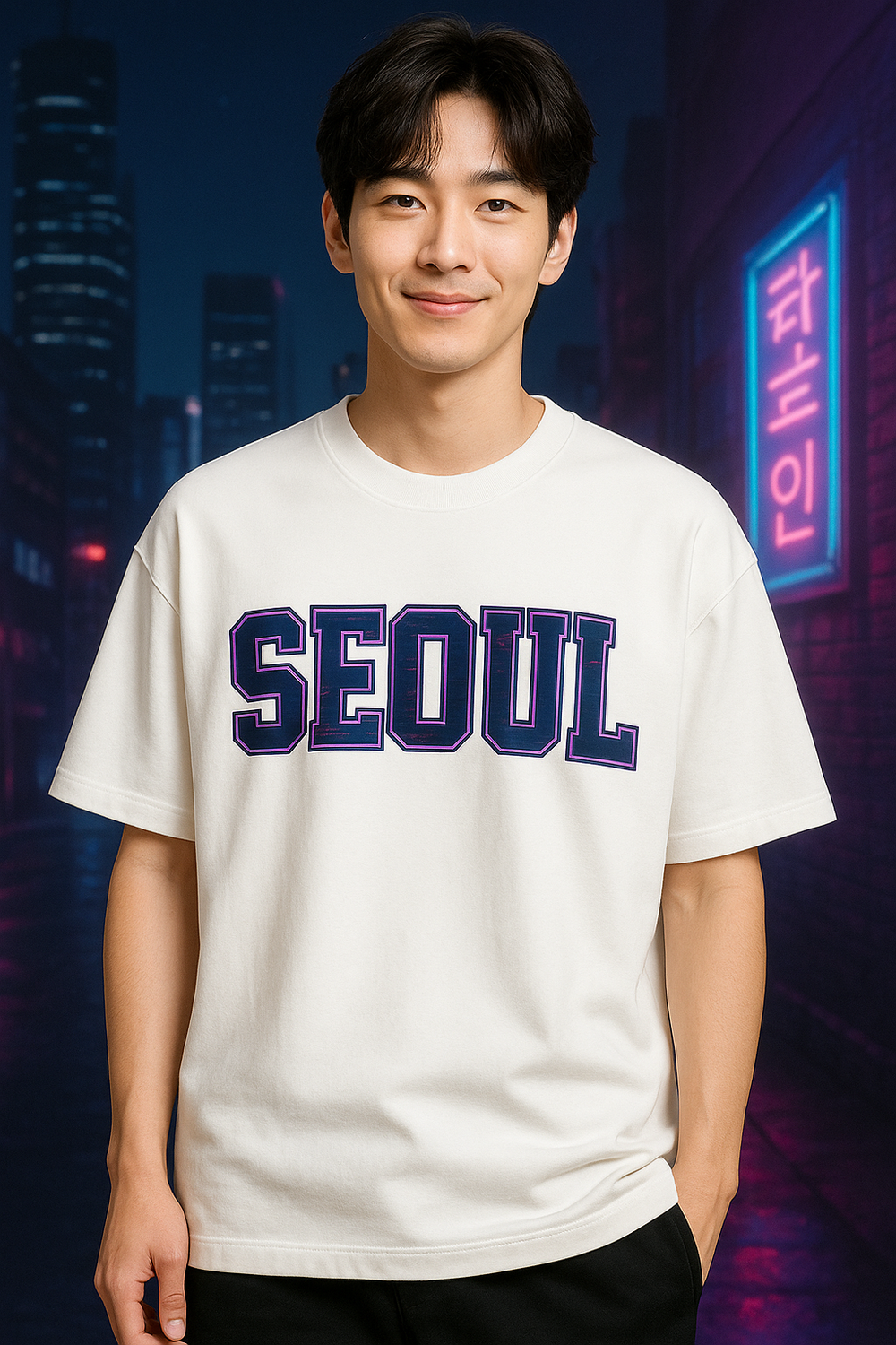 🌆 SEOUL 07 – Oversized Street Edition T-Shirt