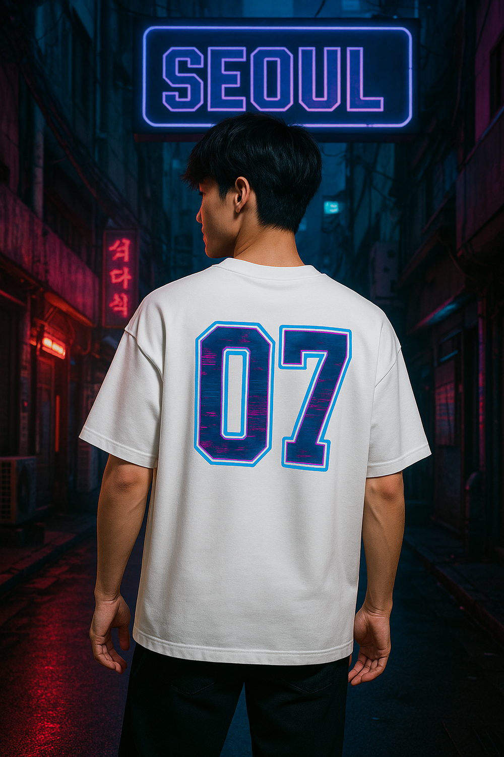 🌆 SEOUL 07 – Oversized Street Edition T-Shirt