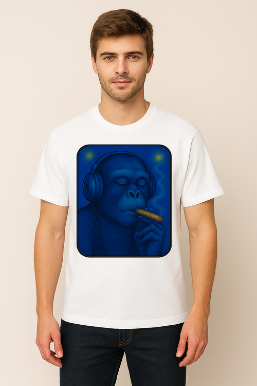🔥 Starry Night Primate Tee 🔥  Icy White