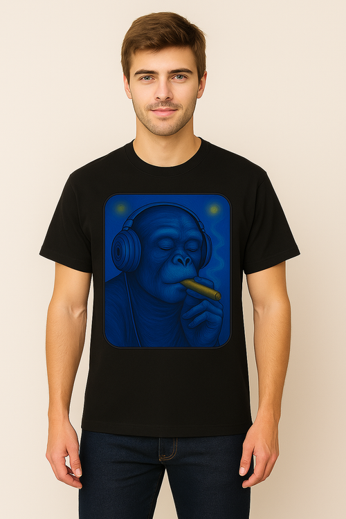 🔥 Starry Night Primate Tee 🔥 Midnight Black