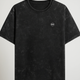 RFM Midnight Black Acid Wash Oversized Tee – Faded. Fearless. Timeless.