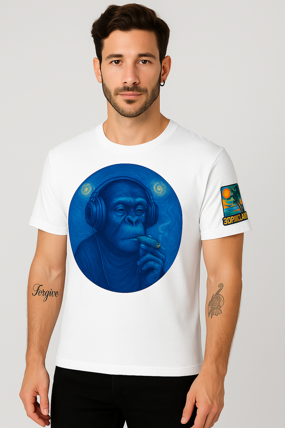 🔥 "Cosmic Frost Primate" Tee – Limited Medium Only 🔥