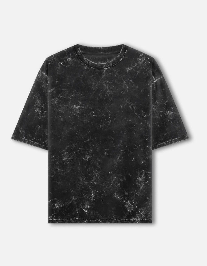 Black Unisex Acid Washed Oversized Tee- Bundle (Pack of 3)
