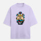 RFM “찐 Dumpling Power” Oversized Graphic Tee – Graffiti Vibes, Steamed Fresh - Lavender