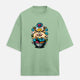 RFM “찐 Dumpling Power” Oversized Graphic Tee – Graffiti Vibes, Steamed Fresh - Jade