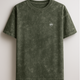 RFM Olive Green Acid Wash Oversized Tee – Earth Toned. Street Ready.