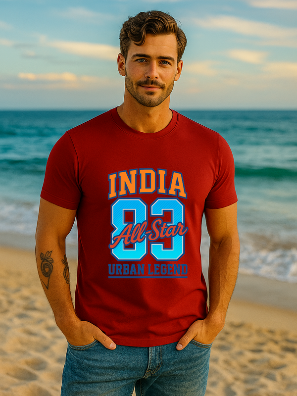 🏏 INDIA '83 All-Star Urban Legend Edition – Stretch Fit T-Shirt